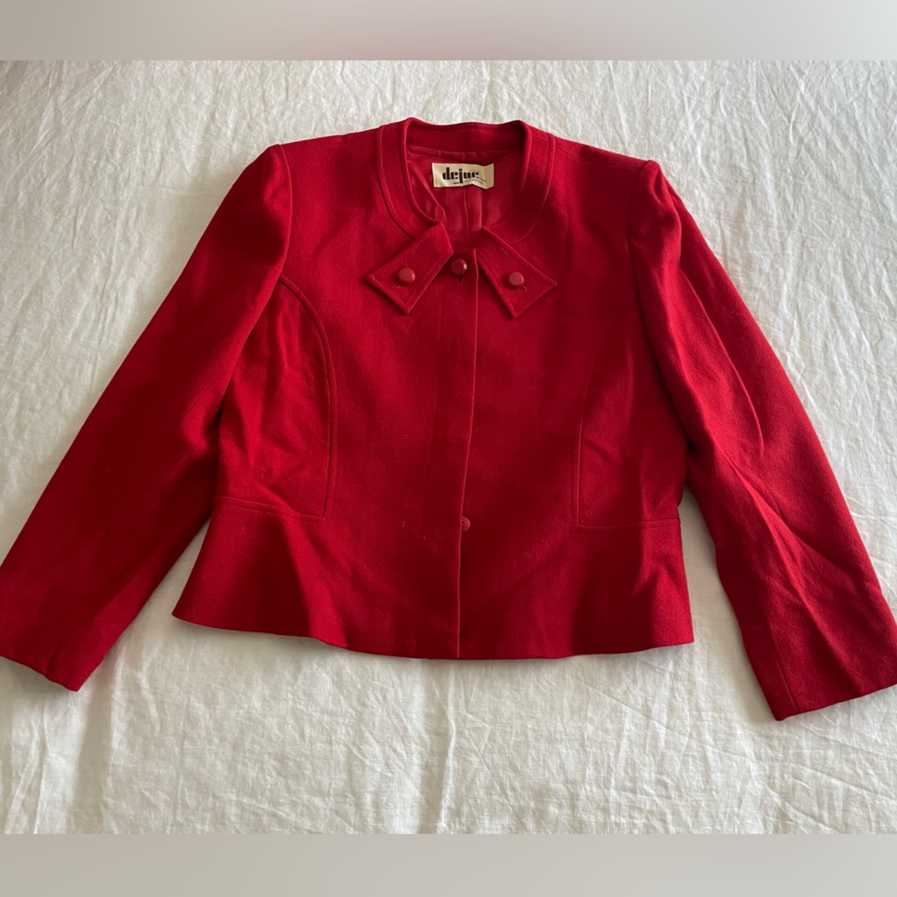 Dejue.Paris par Lapine Red Blazer